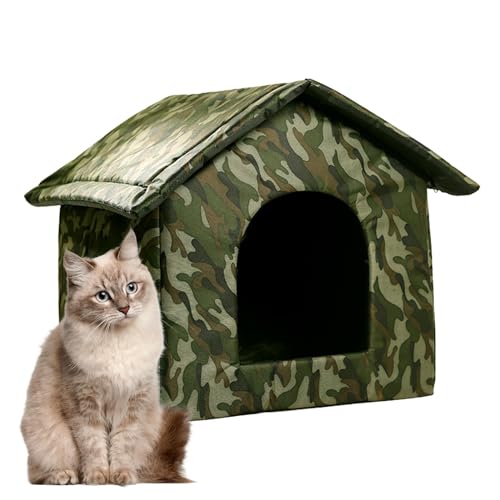 Outdoor Katzenhaus für den Winter, wasserdichte Haustierhöhle isoliert, isolierte Hundehütte, Winter Warm Katzenunterstand Katzenhütte, Atmungsaktive Warme Katzenhöhle Wetterfeste Außenhäuser für Outdoor Katzenhaus für den Winter, wasserdichte Haustierhöhle isoliert, isolierte Hundehütte, Winter Warm Katzenunterstand Katzenhütte, Atmungsaktive Warme Katzenhöhle Wetterfeste Außenhäuser für von Huyeruie