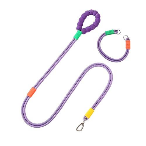 Seil-Hundehalsbänder für kleine Hunde, Welpen-Trainingshalsband, Hundehalsband-Set, niedlich, starkes Seil, verstellbares Haustierhalsband für mittelgroße und große Hunde Seil-Hundehalsbänder für kleine Hunde, Welpen-Trainingshalsband, Hundehalsband-Set, niedlich, starkes Seil, verstellbares Haustierhalsband für mittelgroße und große Hunde von Huyeruie