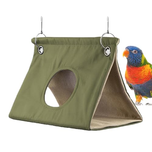 Vogelhängematte | Papageienversteck | Warmes Nesthaus, Papageien-Kuschelhöhle, sicheres Haus für kleine bis mittelgroße Vögel, Sittiche, Nymphensittiche von Huyeruie