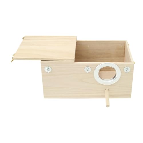 Vogelzuchtnest - Vogelhaus aus Holz Vogelhaus Käfige | Vogelniststation Haus | Nistkästen für Vögel mit Sitzstange | Vogelkäfig Paarungsbox für Wellensittich Finken Nymphensittiche Sittich Sittich Vogelzuchtnest - Vogelhaus aus Holz Vogelhaus Käfige | Vogelniststation Haus | Nistkästen für Vögel mit Sitzstange | Vogelkäfig Paarungsbox für Wellensittich Finken Nymphensittiche Sittich Sittich von Huyeruie