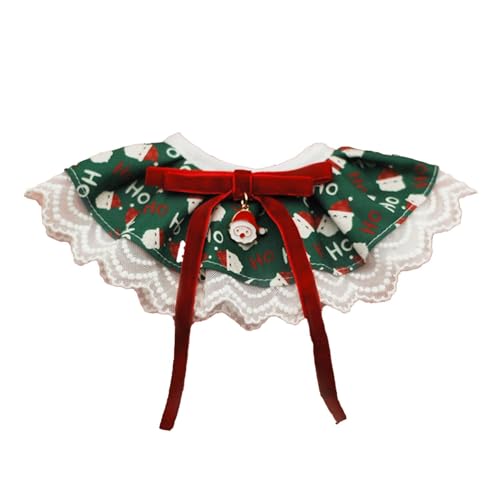 Weihnachts-Hundehalstücher | weiche, verstellbare Hundehalstücher für Hunde – Spitze, niedliches Haustierzubehör, wendbar, atmungsaktiv, Haustierschal für Katzen von Huyeruie