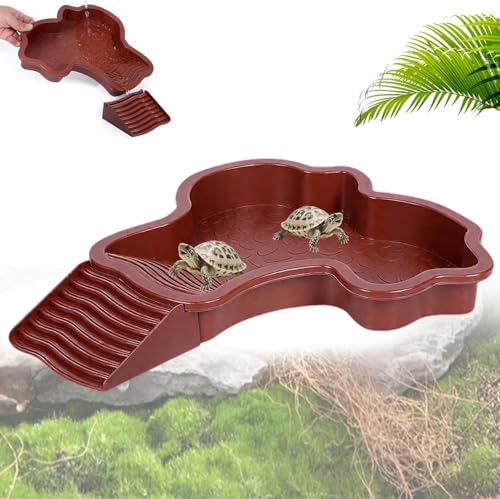 Schildkrötenbad aus Kunststoff, Badebecken für Reptilien, Wasserschildkröten, Landschildkröten,Stabile Wasserschale für Terrarium, ideal auch für Schlangenschildkröten-A Schildkrötenbad aus Kunststoff, Badebecken für Reptilien, Wasserschildkröten, Landschildkröten,Stabile Wasserschale für Terrarium, ideal auch für Schlangenschildkröten-A von Hvjwfu