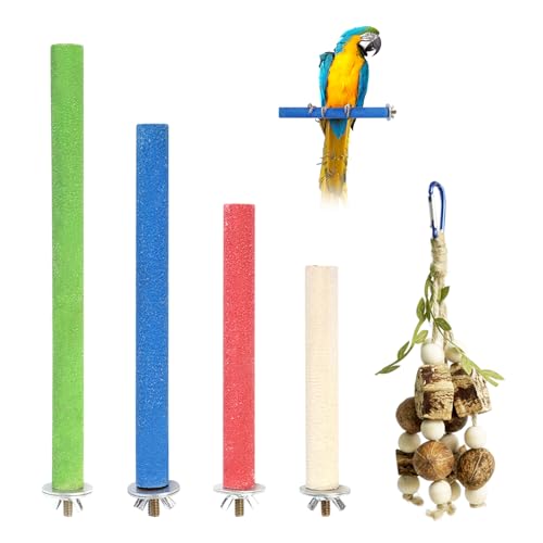 5 Stück Wellensittich Spielzeug Zubehör, Sitzstangen Vogelspielzeug für Wellensittiche, Papageienspielzeug, VogelkäFig Vogel Zubehör, Vogelspielzeug, Wellensittich Spielplatz 5 Stück Wellensittich Spielzeug Zubehör, Sitzstangen Vogelspielzeug für Wellensittiche, Papageienspielzeug, VogelkäFig Vogel Zubehör, Vogelspielzeug, Wellensittich Spielplatz von HweeWanX