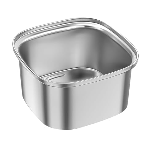 Hxhsgmeh 3-Liter-Wassernapf für Hunde, 101 Oz, Edelstahl-Hundenapf, Kein Verschütten, Große Kapazität, Wassernapf für Hundefutter, Langsame Wasserzufuhr, Langlebig, Silberfarb von Hxhsgmeh
