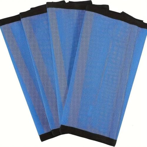 Hxhsgmeh 4-Teiliges Pferdegamaschen-Set, 4er-Set, Leggings für Pferde, Beinwickel, Sporttraining, Professionelles Zubehör, Blau von Hxhsgmeh