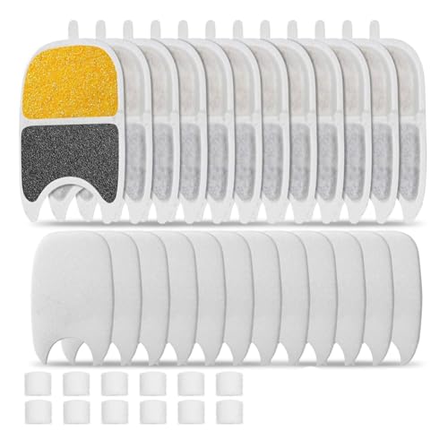 Hxhsgmeh Ersatzfilter für Katzentrinkbrunnen, Haustier-Trinkbrunnenfilter, Kompatibel mit für 135 FL Oz Katzentrinkbrunnen, 12er-Set von Hxhsgmeh