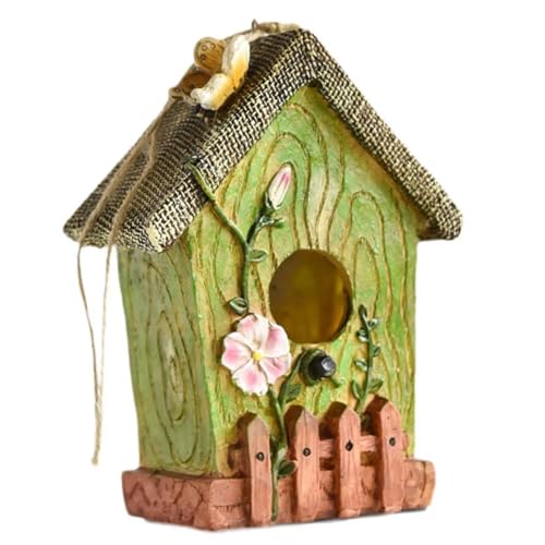 Hxhsgmeh Hängendes Vogelhäuschen, Vogelhäuschen, Gartendekoration, Nest, Geeignet zum Aufhängen Am, Layout, Basteln A von Hxhsgmeh