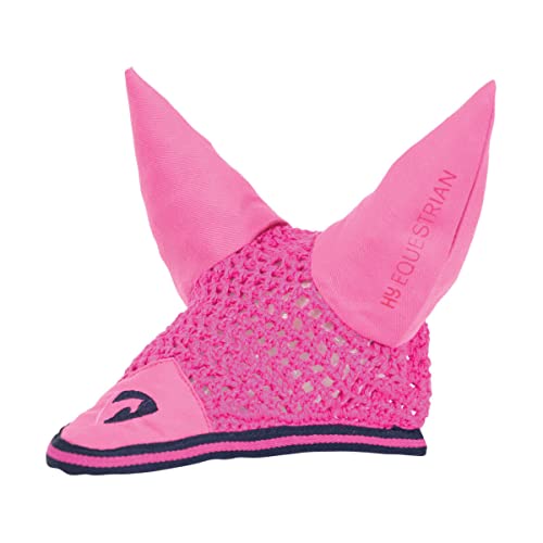 Hy Belton Fliegenschleier für Pferde, Marineblau/Pink, Pony/Cob von HY