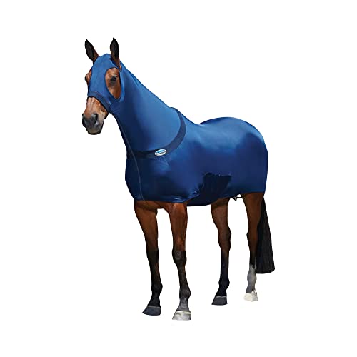 Hy Flex Wrap Neck Lycra Pferdedecke, Marineblau, Cob von HY