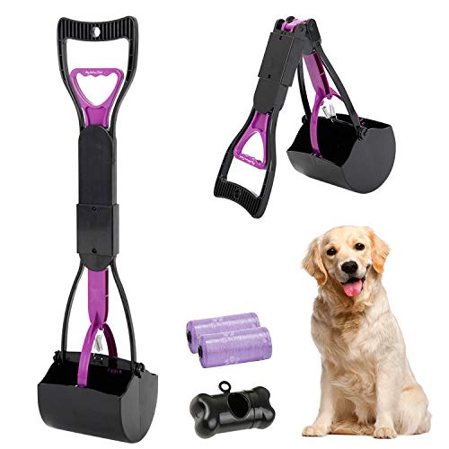 HyAdierTech Tragbare Hundekotgreifer, Kotgreifer Hunde, Yard Hund Pooper Scooper mit Abfallbeutel Spender, Faltbarer Hundekotschaufel für Katze mit 30 Hundeabfallbeutel, Einfach Nutzbarem Hebel HyAdierTech Tragbare Hundekotgreifer, Kotgreifer Hunde, Yard Hund Pooper Scooper mit Abfallbeutel Spender, Faltbarer Hundekotschaufel für Katze mit 30 Hundeabfallbeutel, Einfach Nutzbarem Hebel von HyAdierTech