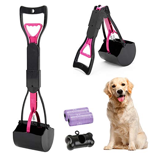 HyAdierTech Tragbare Hundekotgreifer, Kotgreifer Hunde, Yard Hund Pooper Scooper mit Abfallbeutel Spender, Faltbarer Hundekotschaufel für Katze mit 30 Hundeabfallbeutel, Einfach Nutzbarem Hebel HyAdierTech Tragbare Hundekotgreifer, Kotgreifer Hunde, Yard Hund Pooper Scooper mit Abfallbeutel Spender, Faltbarer Hundekotschaufel für Katze mit 30 Hundeabfallbeutel, Einfach Nutzbarem Hebel von HyAdierTech