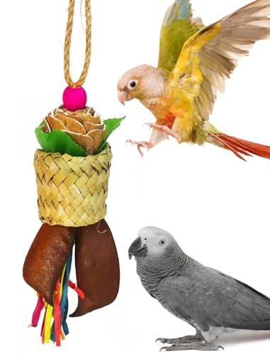 Hyamass Vogelspielzeug, Papageienspielzeug, natürliche Palmenwedel, Kauspielzeug für kleine und mittelgroße Sittiche, Nymphensittiche, Sittiche, Sittiche, Aras, Graupapageien, Graupapageien, Kakadus, Hyamass Vogelspielzeug, Papageienspielzeug, natürliche Palmenwedel, Kauspielzeug für kleine und mittelgroße Sittiche, Nymphensittiche, Sittiche, Sittiche, Aras, Graupapageien, Graupapageien, Kakadus, von Hyamass