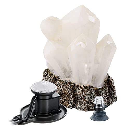 Hydor Kit Decorazione Acquario KIT BOX CRYSTAL SHOW, Cristallo, in Resina Atossica, con Aeratore e Diffusore Bolle, Luce Led Blu Hydor Kit Decorazione Acquario KIT BOX CRYSTAL SHOW, Cristallo, in Resina Atossica, con Aeratore e Diffusore Bolle, Luce Led Blu von Hydor