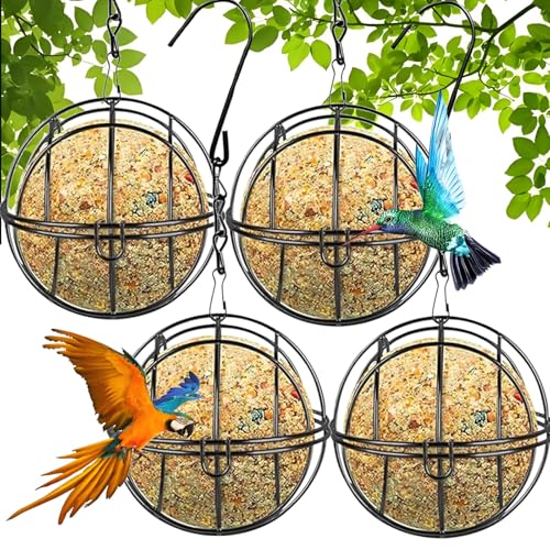 4 Stück Meisenknödelhalter, Futterspender Vögel, tall Vogelfutterspender zum Aufhängen, Futterspender Vögel, Vogelfutterstation mit Klappdeckel, Vogelfutterstation Futterspender für Wildvögel Garten 4 Stück Meisenknödelhalter, Futterspender Vögel, tall Vogelfutterspender zum Aufhängen, Futterspender Vögel, Vogelfutterstation mit Klappdeckel, Vogelfutterstation Futterspender für Wildvögel Garten von Hyfkjdm
