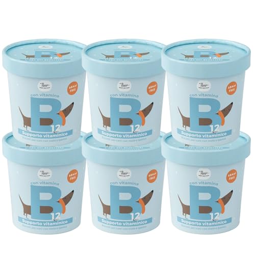 Getreidefreie Hundekekse Apfel und Johanniskraut mit Vitamin B12 | 100% natürlich für die kognitive und verdauungsfördernde Gesundheit | Multivitamin-Snack glutenfrei | 6 x 600g Kekse Hund Hygge Dog von Hygge