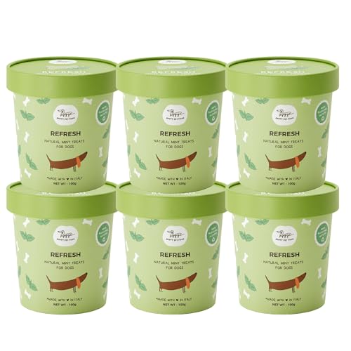 Refresh Kekse: Hundekekse, 100 % natürlicher Minzgeschmack für Mundgeruch und Plaque | Leckerer und gesunder Hundesnack, geeignet für alle Größen und Altersgruppen | ausreichend Vorrat für 6 Monate von Hygge