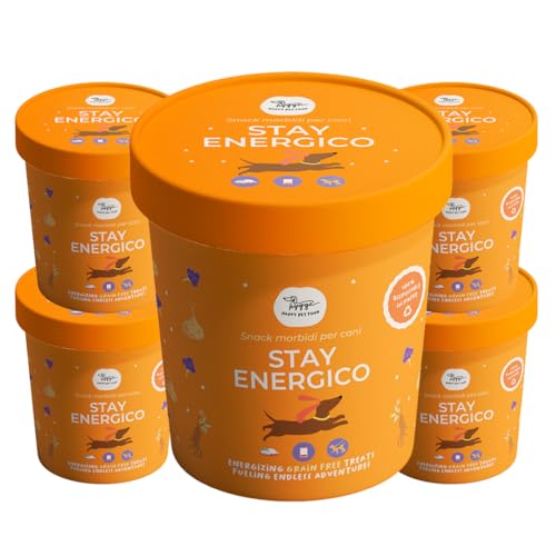 Stay Energico halbfeuchte Kekse für Hunde | natürliche energetisierende Snacks mit Maca, Ashwaganda und Eleutherococcus | Grain Free Kekse ideal für müde oder aktive Hunde | 6 x 100 g Made in Italy | Stay Energico halbfeuchte Kekse für Hunde | natürliche energetisierende Snacks mit Maca, Ashwaganda und Eleutherococcus | Grain Free Kekse ideal für müde oder aktive Hunde | 6 x 100 g Made in Italy | von Hygge