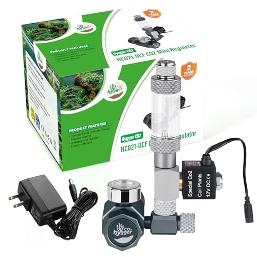 CO2-Regler-Kit für Mini-Aquarien, komplett mit Blasenzähler und Rückschlagventil für gedeihende Aquarienpflanzen (Mini-CO2-Regler) von Hygger CO2