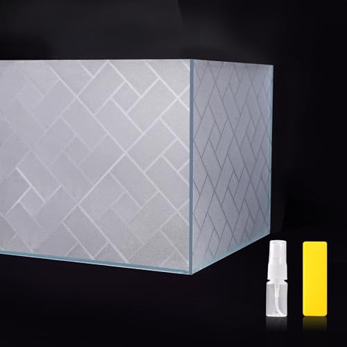 Hygger CO2 Aquarium-Hintergrund, Papierdekoration, Aquarium-Hintergrund, elektrostatischer Klebstoff, kein Kleber, einfach zu installieren, wiederverwendbar (H x L, Gitter) von Hygger CO2