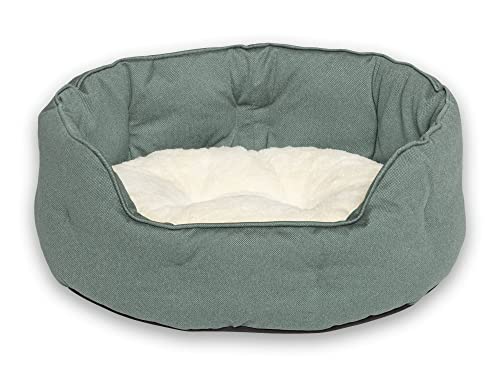 Hyggins Dreamer Nest Hundebett | Wendekissen orthopädisch | waschbar | Boden wasserabweisend (L 67 x 56cm, petrolgrün) von Hyggins