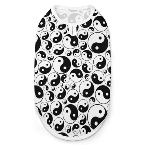 Bedruckte Kleidung für Haustiere, Yin und Yang, cooles Welpen-Shirt für kleine, mittelgroße und große Haustiere, Hunde, Katzen, Größe L Bedruckte Kleidung für Haustiere, Yin und Yang, cooles Welpen-Shirt für kleine, mittelgroße und große Haustiere, Hunde, Katzen, Größe L von Hyghfg