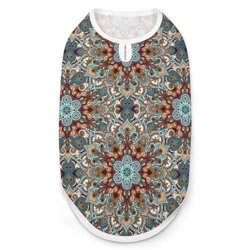 Bedruckte Kleidung mit Boho-Blume, cooles Welpen-Shirt für kleine, mittelgroße und große Haustiere, Hunde, Katzen, Größe XXL Bedruckte Kleidung mit Boho-Blume, cooles Welpen-Shirt für kleine, mittelgroße und große Haustiere, Hunde, Katzen, Größe XXL von Hyghfg