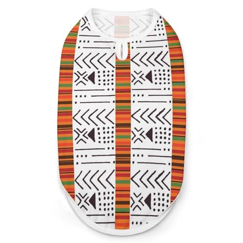 Bedruckte Kleidung mit afrikanischem Schlamm, cooles Welpen-Shirt für kleine, mittelgroße und große Haustiere, Hunde, Katzen, Größe L Bedruckte Kleidung mit afrikanischem Schlamm, cooles Welpen-Shirt für kleine, mittelgroße und große Haustiere, Hunde, Katzen, Größe L von Hyghfg
