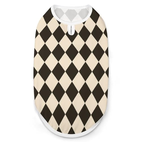 Haustier-T-Shirt, geometrisches Rautenmuster, coole Welpen-Shirts für kleine, mittelgroße und große Haustiere, Hunde, Katzen, Größe S Haustier-T-Shirt, geometrisches Rautenmuster, coole Welpen-Shirts für kleine, mittelgroße und große Haustiere, Hunde, Katzen, Größe S von Hyghfg