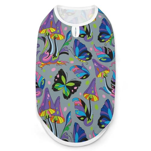 Magic Mushrooms Haustier-T-Shirt, coole Welpen-Shirts für kleine, mittelgroße und große Haustiere, Hunde und Katzen, Größe XXL Magic Mushrooms Haustier-T-Shirt, coole Welpen-Shirts für kleine, mittelgroße und große Haustiere, Hunde und Katzen, Größe XXL von Hyghfg