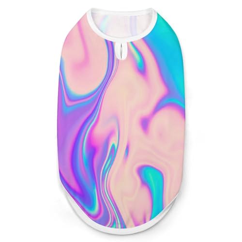 Psychedelischer Hippie-Stil, marmorierte Haustier-T-Shirts, coole Welpen-Shirts für kleine, mittelgroße und große Haustiere, Hunde, Katzen, Größe XXL Psychedelischer Hippie-Stil, marmorierte Haustier-T-Shirts, coole Welpen-Shirts für kleine, mittelgroße und große Haustiere, Hunde, Katzen, Größe XXL von Hyghfg