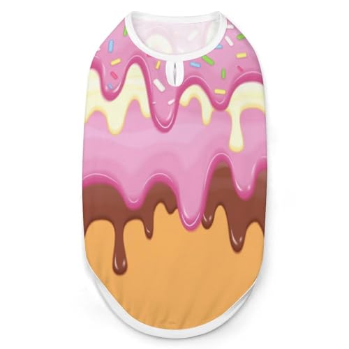 Sweet Donut Dripping Glaze Haustier-T-Shirt, coole Welpen-Shirts für kleine, mittelgroße und große Haustiere, Hunde, Katzen, Größe XL Sweet Donut Dripping Glaze Haustier-T-Shirt, coole Welpen-Shirts für kleine, mittelgroße und große Haustiere, Hunde, Katzen, Größe XL von Hyghfg