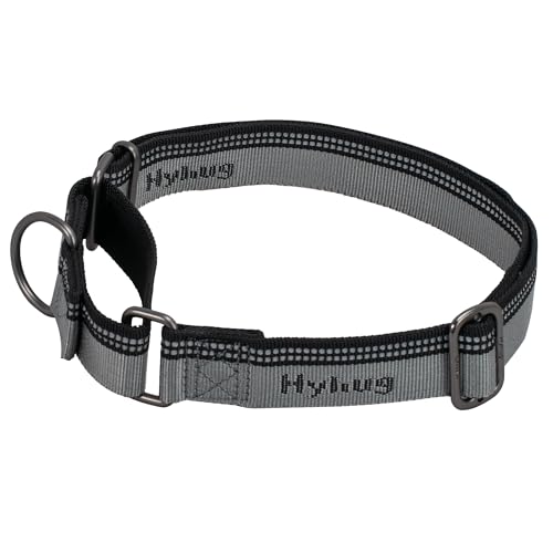 Hyhug Martingale Nylon Klassische Halsbänder ，Anti-Flucht Hundehalsband. 3M Reflektierender Streifen, Komfortabel Verstellbar, Sicherer Nachtspaziergang von Hyhug