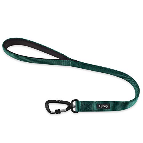 Hyhug Hochwertiger, verbesserter, haltbarer Nylon-Leine, weicher, schlagfester Griff, 18 Zoll Länge, geeignet für das tägliche Gehen und Training von mittleren und großen Hunden. (24 Zoll, Dunkelgrün) Hyhug Hochwertiger, verbesserter, haltbarer Nylon-Leine, weicher, schlagfester Griff, 18 Zoll Länge, geeignet für das tägliche Gehen und Training von mittleren und großen Hunden. (24 Zoll, Dunkelgrün) von Hyhug