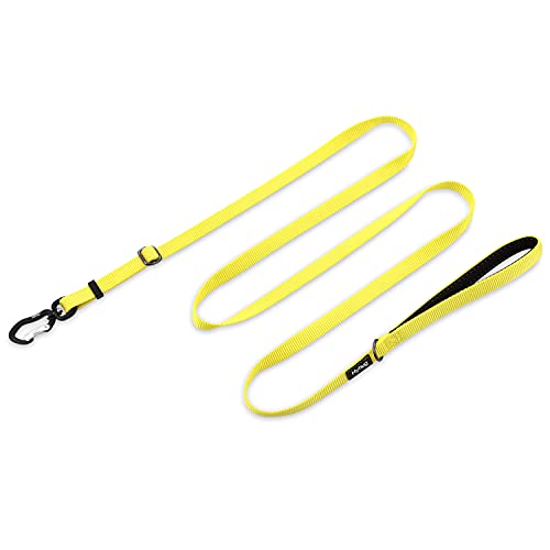 Hyhug 1,8 m Verstellbare Nylon Hundeleine mit weichem, gepolstertem Griff - Haltbare Leine mit einfachem Bolzkupplungsverschluss, ideal für große, mittlere und kleine Hunde(Klein, leuchtendes Gelb) Hyhug 1,8 m Verstellbare Nylon Hundeleine mit weichem, gepolstertem Griff - Haltbare Leine mit einfachem Bolzkupplungsverschluss, ideal für große, mittlere und kleine Hunde(Klein, leuchtendes Gelb) von Hyhug