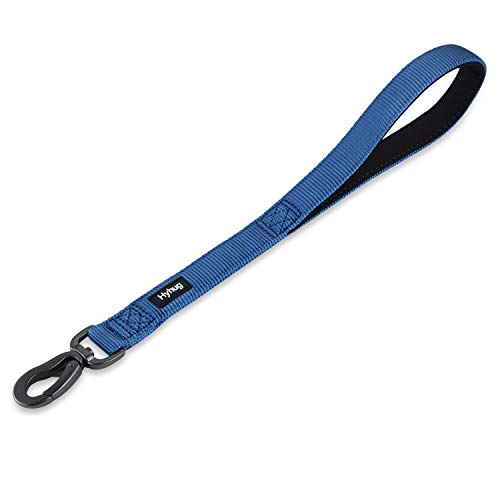 Hyhug haltbarer Nylon-Leine, weicher, schlagfester Griff, 18 Zoll Länge, geeignet für das tägliche Gehen und Training von mittleren und großen Hunden. (18 Zoll, Klassisches Blau) von Hyhug