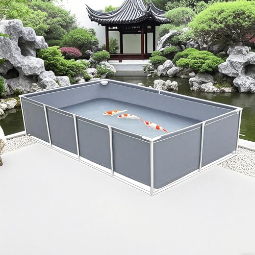 Hynbdes PVC Fischteich für Koi-Zucht Großes Aquakulturbecken mit Standfuß, Tragbares Outdoor-Wasserbecken zur Fischhaltung & Beobachtung Hynbdes PVC Fischteich für Koi-Zucht Großes Aquakulturbecken mit Standfuß, Tragbares Outdoor-Wasserbecken zur Fischhaltung & Beobachtung von Hynbdes
