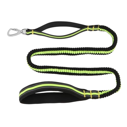 Hypeety Bungee-Hundeleine für große Hunde, stoßdämpfend, strapazierfähig, elastisch, Anti-Zug, reflektierend, Trainingsleine mit Kontrollgriff, 1,2 - 2,7 m, Grün Hypeety Bungee-Hundeleine für große Hunde, stoßdämpfend, strapazierfähig, elastisch, Anti-Zug, reflektierend, Trainingsleine mit Kontrollgriff, 1,2 - 2,7 m, Grün von Hypeety