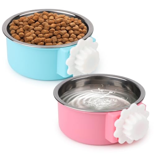 Hypeety Wassernapf für Hundekäfige, kein Verschütten, zum Aufhängen, befestigbare Futternäpfe für Hundehütte, langlebig, Edelstahl, Futter und Wasser, Geschirr für kleine Hunde, Katzen, Kaninchen Hypeety Wassernapf für Hundekäfige, kein Verschütten, zum Aufhängen, befestigbare Futternäpfe für Hundehütte, langlebig, Edelstahl, Futter und Wasser, Geschirr für kleine Hunde, Katzen, Kaninchen von Hypeety