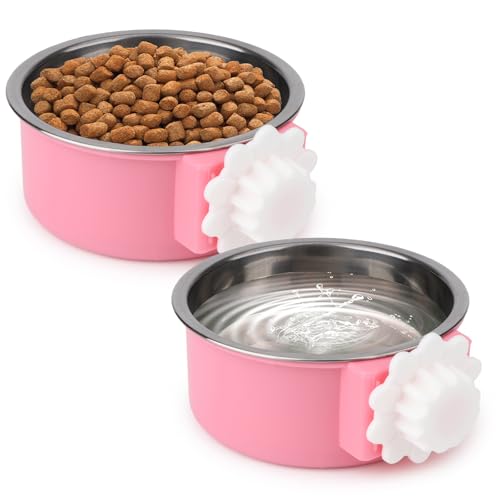 Hypeety Wassernapf für Hundekäfige, kein Verschütten, zum Aufhängen, befestigbare Futternäpfe für Hundehütte, langlebig, Edelstahl, Futter und Wasser, Geschirr für kleine Hunde, Katzen, Kaninchen Hypeety Wassernapf für Hundekäfige, kein Verschütten, zum Aufhängen, befestigbare Futternäpfe für Hundehütte, langlebig, Edelstahl, Futter und Wasser, Geschirr für kleine Hunde, Katzen, Kaninchen von Hypeety