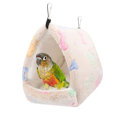 Hypeety Winter warmes Vogelnest Dreiecks-Baumwollnest Warm und dick Vogelhaus Hütte Plüsch Flauschige Papagei Hängende Hängematte Vogelversteck für Papagei Wellensittiche Sittiche Nymphensittiche Hypeety Winter warmes Vogelnest Dreiecks-Baumwollnest Warm und dick Vogelhaus Hütte Plüsch Flauschige Papagei Hängende Hängematte Vogelversteck für Papagei Wellensittiche Sittiche Nymphensittiche von Hypeety