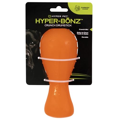 Hyper Pet Hyper-Bonz Drumstick mit Truthahn-Duft, interaktives Hundespielzeug, 15,2 cm lang, für alle Rassengrößen Hyper Pet Hyper-Bonz Drumstick mit Truthahn-Duft, interaktives Hundespielzeug, 15,2 cm lang, für alle Rassengrößen von Hyper Pet
