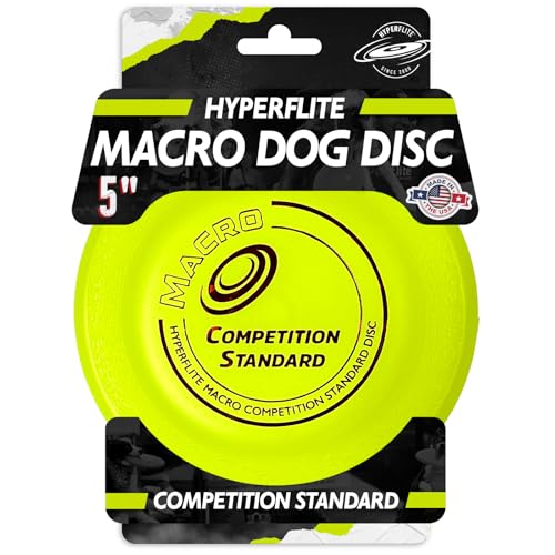 Hyperflite Macro Competition Standard Dog Disc 12,7 cm (28 g) | Ultimative Fliegenscheibe für Hunde | Offizielle Skyhoundz Wettkampfscheibe zum Spielen, Apportieren & Poolspaß | Schwimmt | leicht | von Hyperflite