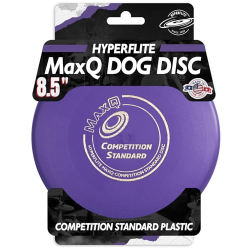Hyperflite MaxQ Competition Standard Dog Disc 8.5 (100g) | Offizielle Skyhoundz Fliegenscheibe für Training, Apportieren & Poolspiele | Langfliegen, Spielen im Freien | Schwimmt | einfacher Griff | von Hyperflite