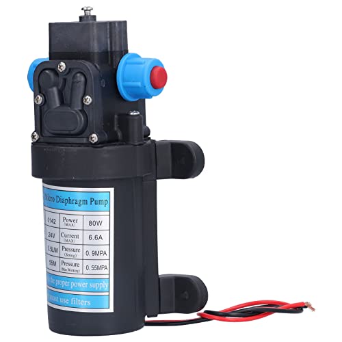Hyuduo Micro Electric Membran Wasserpumpe mit Starker Anpassungsfähigkeit für das Waschen des Autos - Pestizidwiderstand für die Wasserreinigung - 80W (24V) von Hyuduo