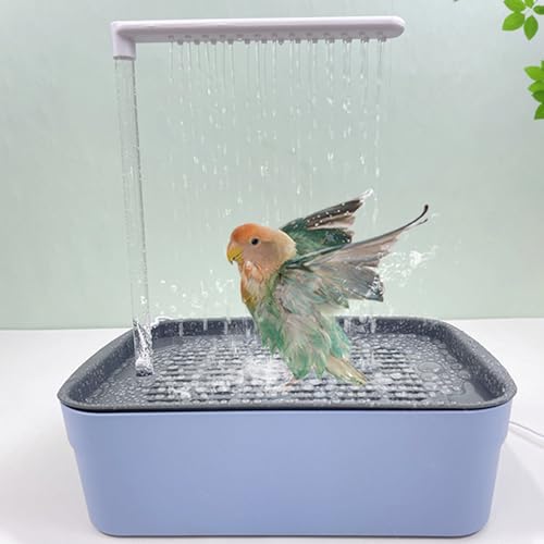 Automatische Vogelbadewanne mit Zirkulationssystem - Käfigmontierte Dusche für Wellensittiche, Nymphensittiche & Kleinvögel - Selbstreinigendes Badespielzeug Automatische Vogelbadewanne mit Zirkulationssystem - Käfigmontierte Dusche für Wellensittiche, Nymphensittiche & Kleinvögel - Selbstreinigendes Badespielzeug von Hyunlai