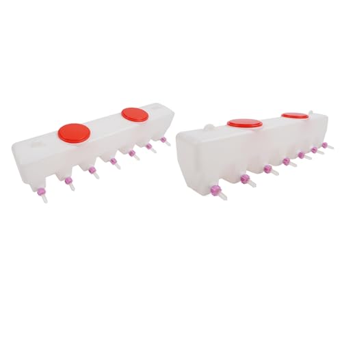 14 Nippel Viehmilch-Futterspender, Doppelseitig, 9 L Silikon-Lamm-Trinknippel für Kälber, Ferkel, Medikamente und Wasseraufnahme 14 Nippel Viehmilch-Futterspender, Doppelseitig, 9 L Silikon-Lamm-Trinknippel für Kälber, Ferkel, Medikamente und Wasseraufnahme von Hztyyier