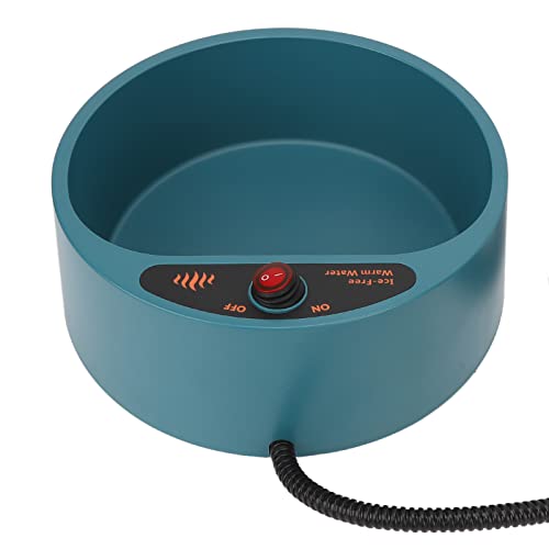 Haustier-Thermal-Wassernapf, Hitzebeständig, Sicher, Beheizter Haustiernapf für Ente und Hund (EU-Stecker 220-230 V) von Hztyyier
