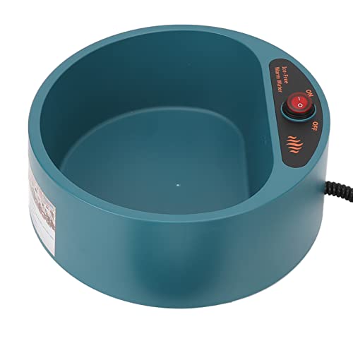 Haustier-Thermo-Wassernapf, Hitzebeständig, Beheizter Haustiernapf, BPA-frei, Sicheres ABS für Hunde und Hühner (EU-Stecker 220-230 V) von Hztyyier