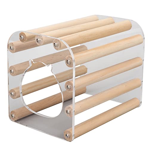 Hölzernes Hamsterhaus, Kleines Haustier Holzversteckhütte für Rennmäuse Golden Bear Meerschweinchen Chinchilla Hölzernes Hamsterhaus, Kleines Haustier Holzversteckhütte für Rennmäuse Golden Bear Meerschweinchen Chinchilla von Hztyyier