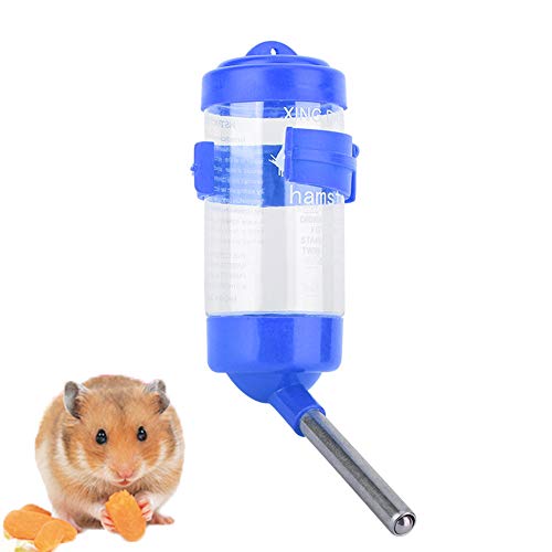 Hztyyier 80 Ml Hamster-Wasserflasche, Tropf-Kleintier-Wasserflasche, Automatischer Spender für Zwerghamster, Maus, Ratte, Igel von Hztyyier
